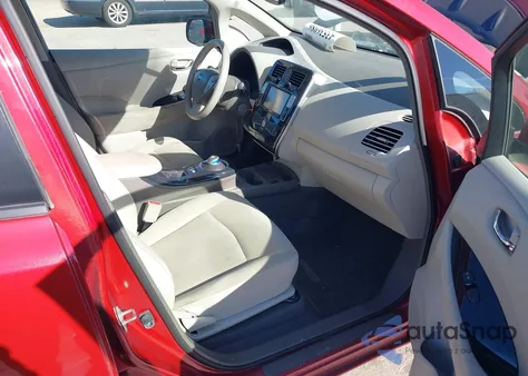 2012 Nissan Leaf Sl z USA, uszkodzony, nr VIN JN1AZ0CP0CT026798